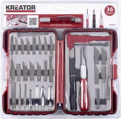 Kreator KRT452002 - Modelárske nožíky sada 36ks