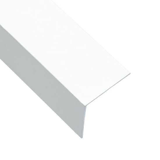 shumee Lišty v tvare L 90° 5 ks, hliník, biele 170 cm, 30x30 mm