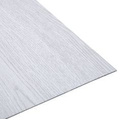 Vidaxl Samolepiace podlahové dosky 20 ks PVC 1,86 m2 biele