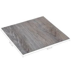 Vidaxl Samolepiace podlahové dosky 20 ks PVC 1,86 m2 bledohnedé