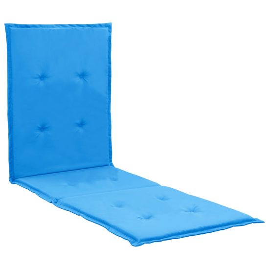 shumee Podložka na ležadlo, modrá 180x55x3 cm