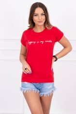 Kesi Dámske tričko s potlačou Kuse červená Universal