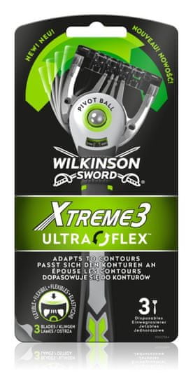 Wilkinson Sword Xtreme3 Ultraflex jednorazové holítka 3 ks