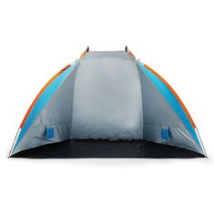 NILLS CAMP plážový stan NC8030 modro-oranžový