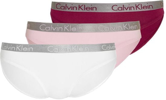 Calvin Klein trojbalenie dámskych nohavičiek QD3589E BIKINI 3PK