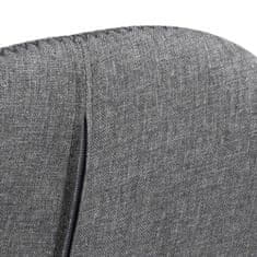 Design Scandinavia Jedálenská stolička s opierkami Candis (SET 2 ks), textil, šedá