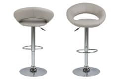 Design Scandinavia Barová stolička Plump, syntetická koža, taupe