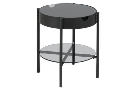 Design Scandinavia Konferenčný stolík Tipton, 50 cm, čierna