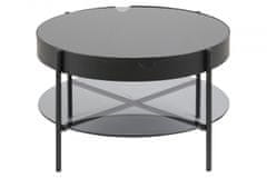Design Scandinavia Konferenčný stolík Tipton, 75 cm, čierna