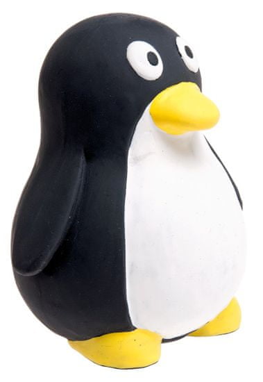 Karlie hračka pre psov tučniak latexová pískacia, čierno-biela 10x9 cm
