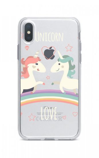 TopQ Puzdro iPhone XR silikón Unicorn Love 33982