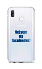 TopQ Kryt Samsung A40 silikón Nie som na Facebooku 42961