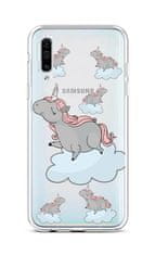 TopQ Kryt Samsung A50 silikón Grey Unicorns 42316