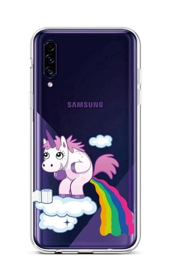 TopQ Kryt Samsung A30s silikón Rainbow Disaster 45267