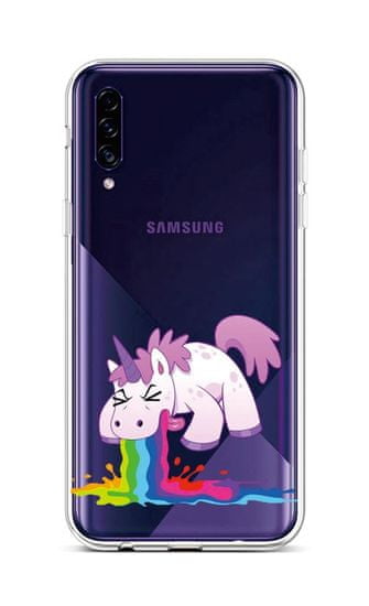 TopQ Kryt Samsung A30s silikón Rainbow Splash 45187