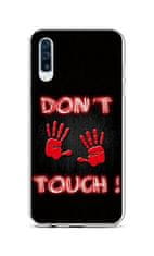 TopQ Kryt Samsung A50 silikón Dont Touch Red 41778