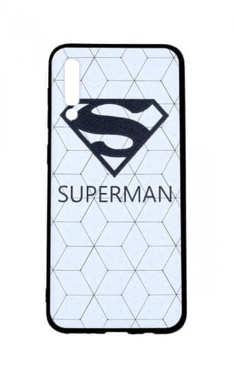 TopQ Kryt Samsung A50 3D silikón Biely Superman 41176