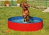 Skladací bazén pre psov modro/červený 80 x 20 cm