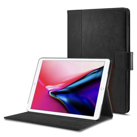 Spigen Ochranné puzdro Stand Folio pre Apple iPad 9,7" 2017, čierne 053CS22390