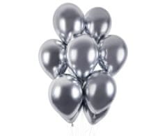 Gemar latexové balóniky - chrómové strieborné - 50 ks - 33 cm