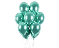 Gemar latexové balóniky - chrómové zelené - 50 ks - 33 cm