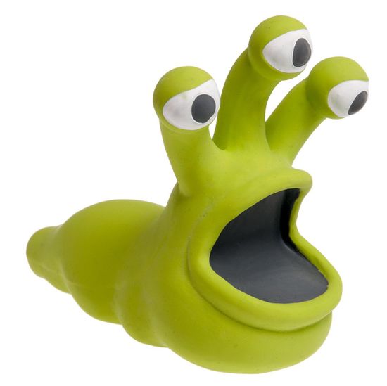 Karlie hračka pre psov monštrum latexová pískacia, zelená 14x12 cm