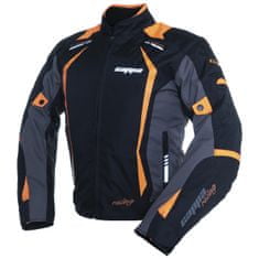 Cappa Racing Bunda moto AREZZO textilná čierna / oranžová M