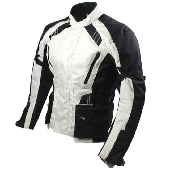 Cappa Racing Bunda moto UNISEX KISO textilní černá/bílá