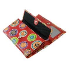 Home Elements Dámska kožená peňaženka, Červená