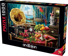 AnaTolian Puzzle Zátišie s ovocím a gramofónom 1000 dielikov