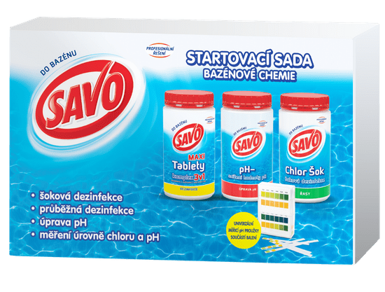 Savo Štartovacia sada bazénovej chémie