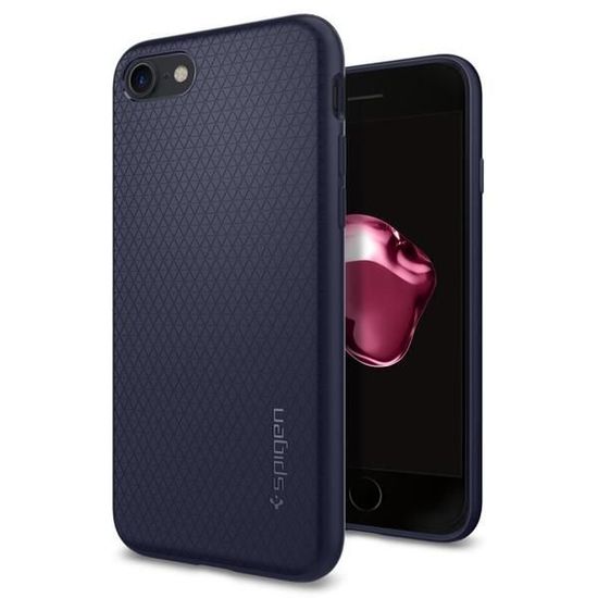 Spigen Liquid Air silikónový kryt na iPhone 7/8/SE 2020, tmavo modrý