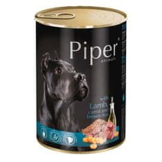 Piper ADULT 400g konzerva pre dospelých psov jahňa, mrkva a hnedá ryža