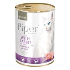 Piper CAT STERILISED 400g králik konzerva pre sterilizované mačky