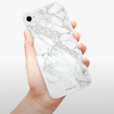iSaprio Silikónové puzdro - SilverMarble 14 pre Apple iPhone SE 2020
