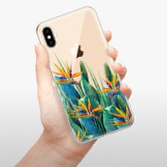 iSaprio Silikónové puzdro - Exotic Flowers pre Apple iPhone XS