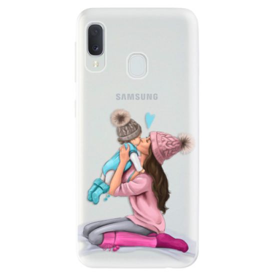 iSaprio Silikónové puzdro - Kissing Mom - Brunette and Boy pre Xiaomi Redmi Note 10 5G