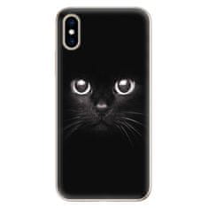 iSaprio Silikónové puzdro - Black Cat pre Apple iPhone XS
