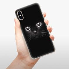 iSaprio Silikónové puzdro - Black Cat pre Apple iPhone XS