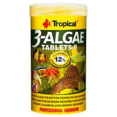 TROPICAL 3-Algae Tablets B 250ml/150g 830ks tabletové krmivo s riasami pre sladkovodné a morské ryby