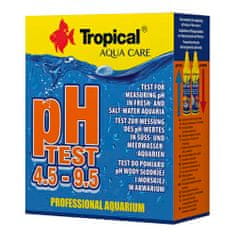TROPICAL pH Test 4.5-9.5 meranie pH sladkej i morskej vody od 4,5 do 9,5 pH