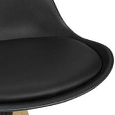 Bruxxi Barová stolička Olga (súprava 2 ks), čierna