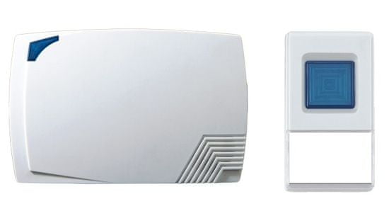 Solight Bezdrôtový zvonček 1L08, 1x tlačidlo, biely