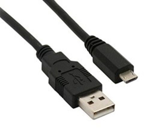 Solight Dátový USB kábel USB 2.0 A konektor - USB B micro konektor, 1m