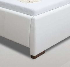 Manželská posteľ ADELA 1, 180x200 cm s úložným priestorom, biela