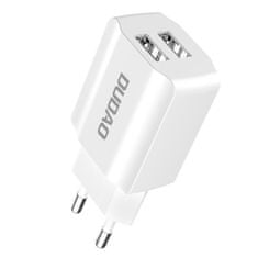 DUDAO A2EU Home Travel nabíjačka 2x USB 2.4A, biela