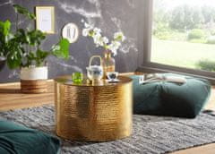 Bruxxi Konferenčný stolík Faus, 61 cm, zlatá