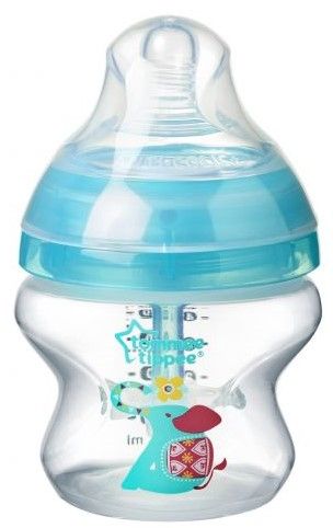 Tommee Tippee dojčenská fľaša C2N ANTI-COLIC potlač 150 ml 0 m+