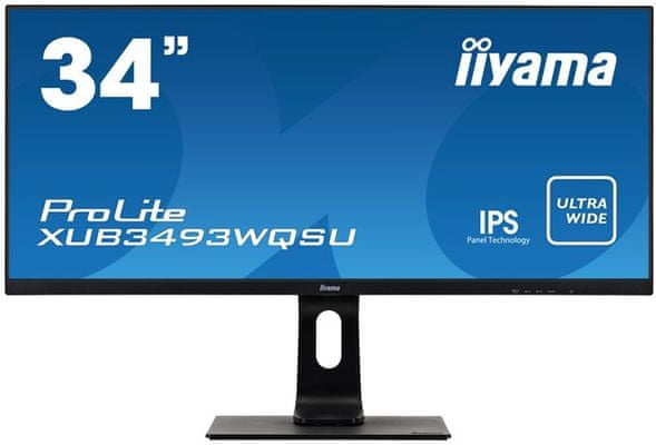  monitor iiyama ProLite XUB3493WQSU-B1 širokouhlý displej 32 palcov UHD 60 Hz 16:9 hdmi 