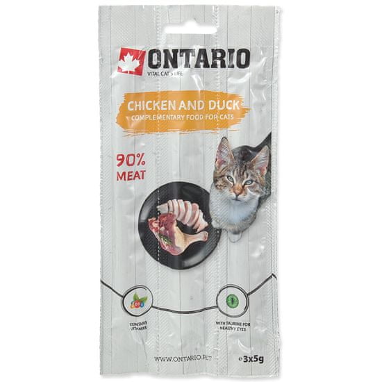 Ontario Stick for cats Chicken&Duck 10x(3x5 g)